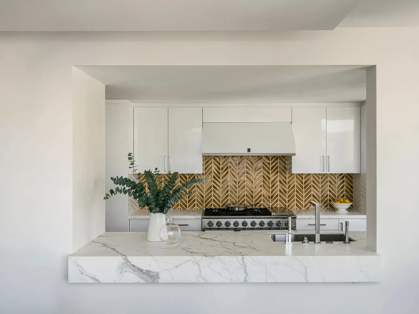 Earth-Toned Herringbone