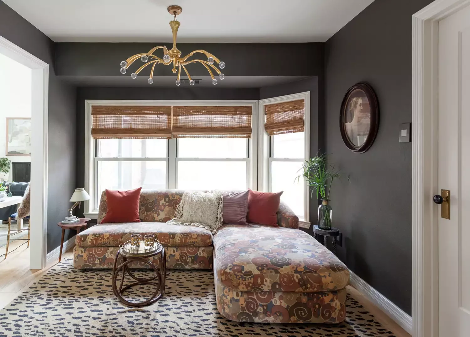Eclectic Black Living Room