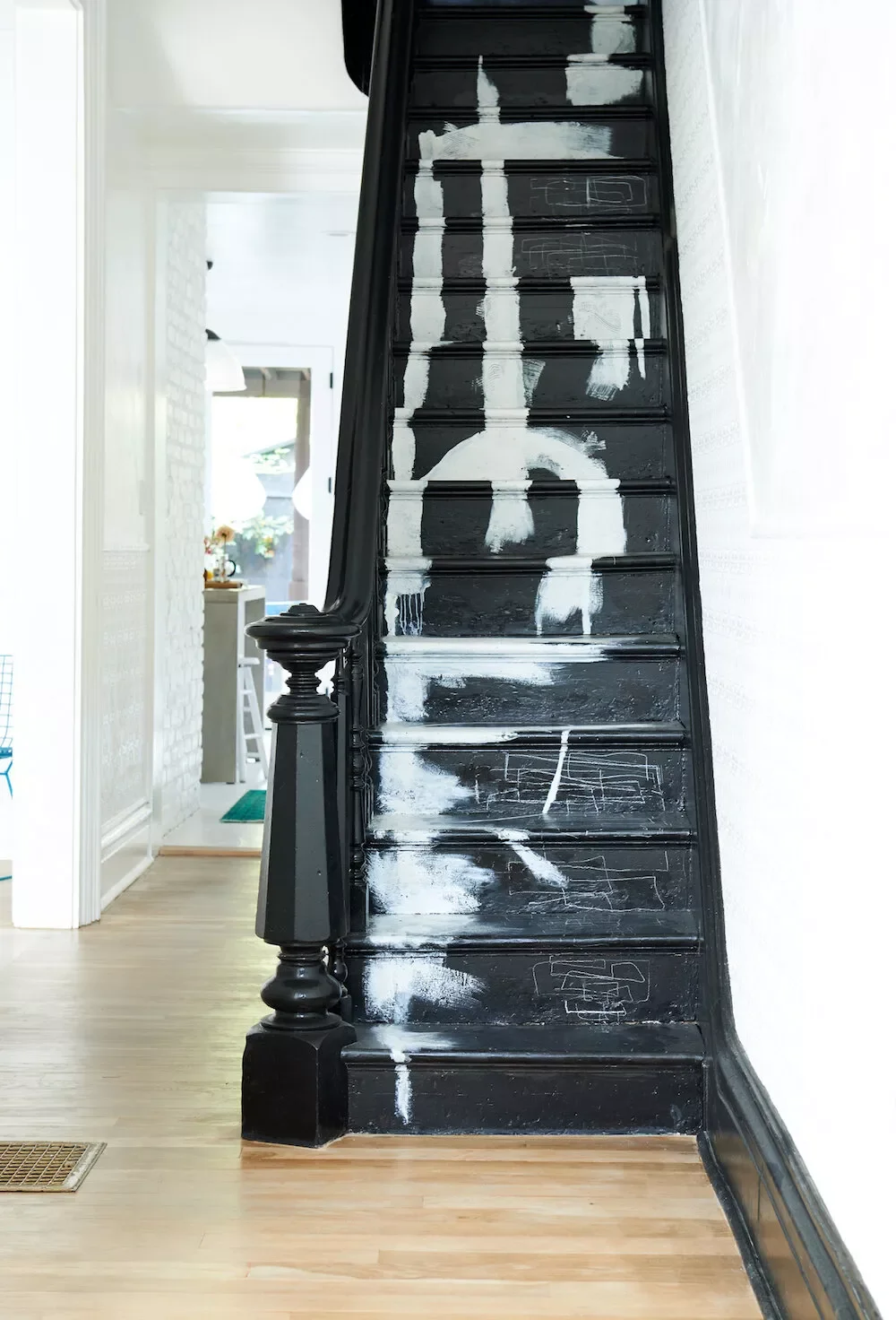 Eclectic Black Stairs