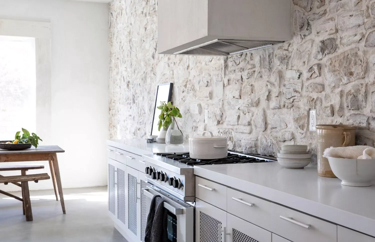 Exposed Stone Wall