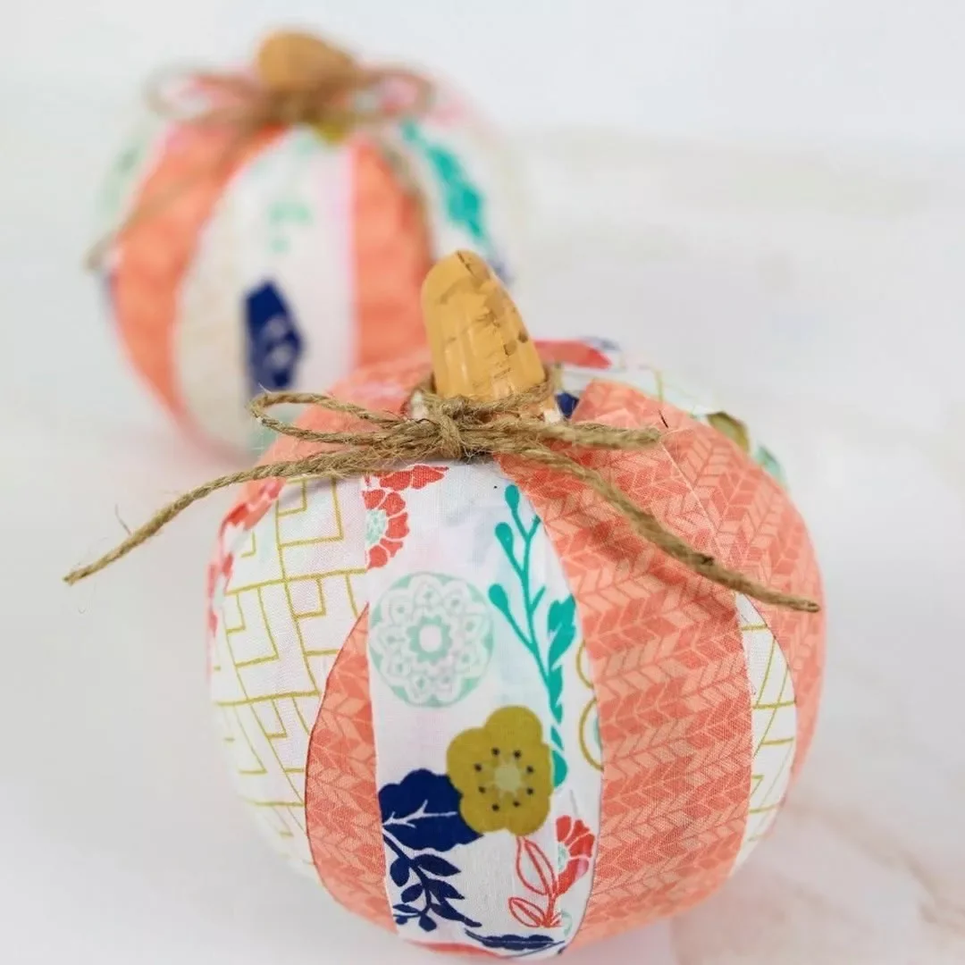 Fabric Scrap Pumpkin