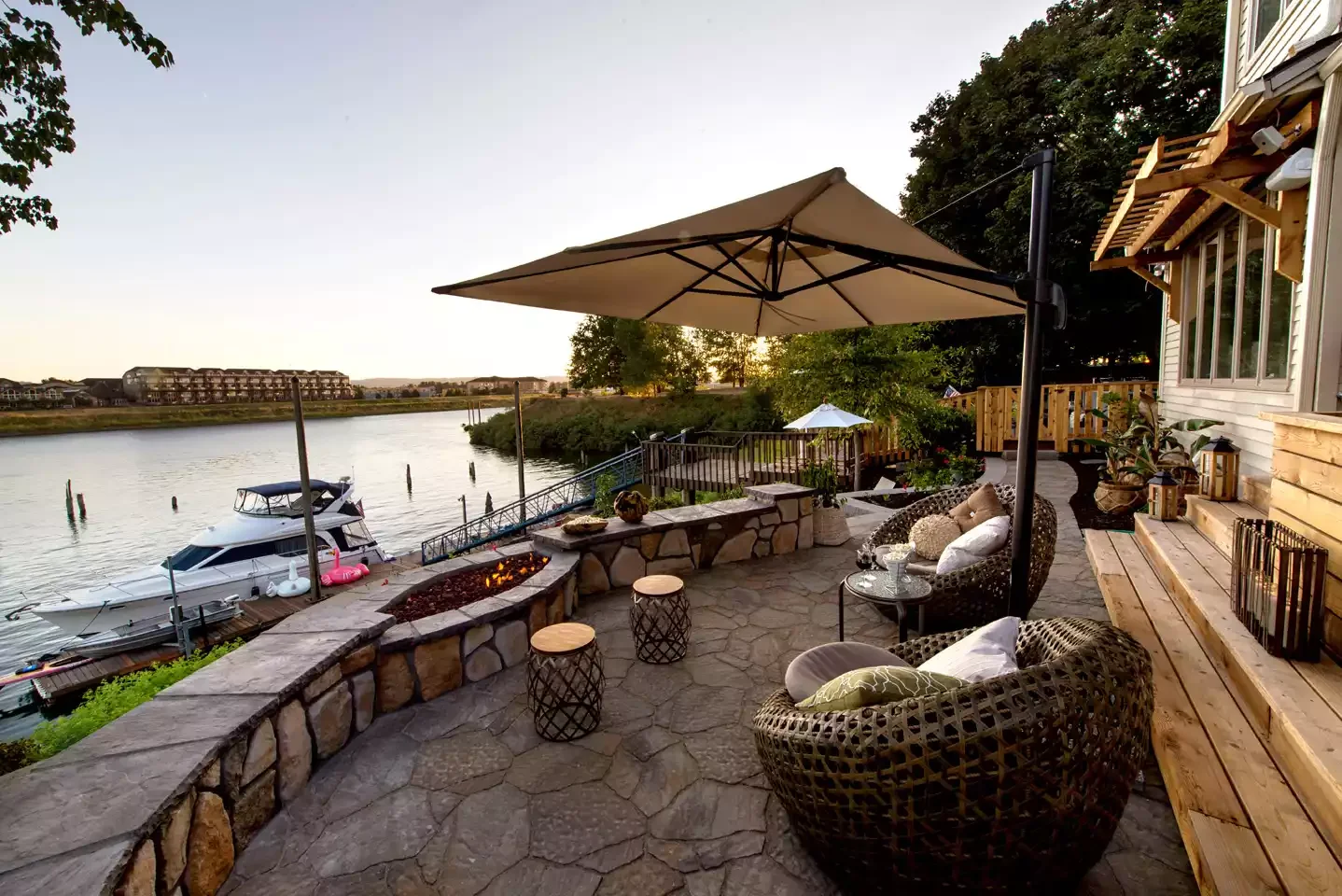 Fire Pit Built-In