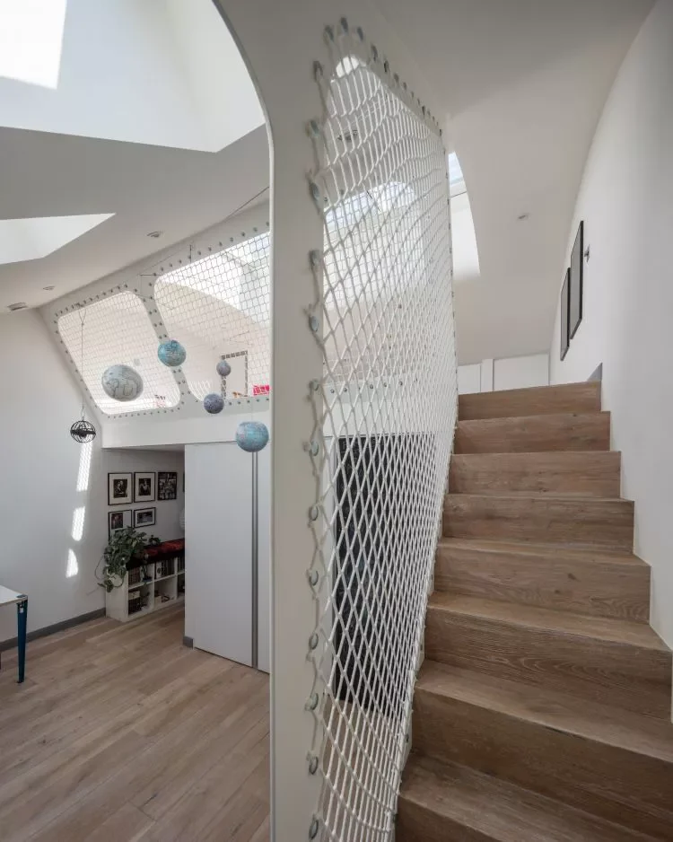 Fishnet Stair Railing
