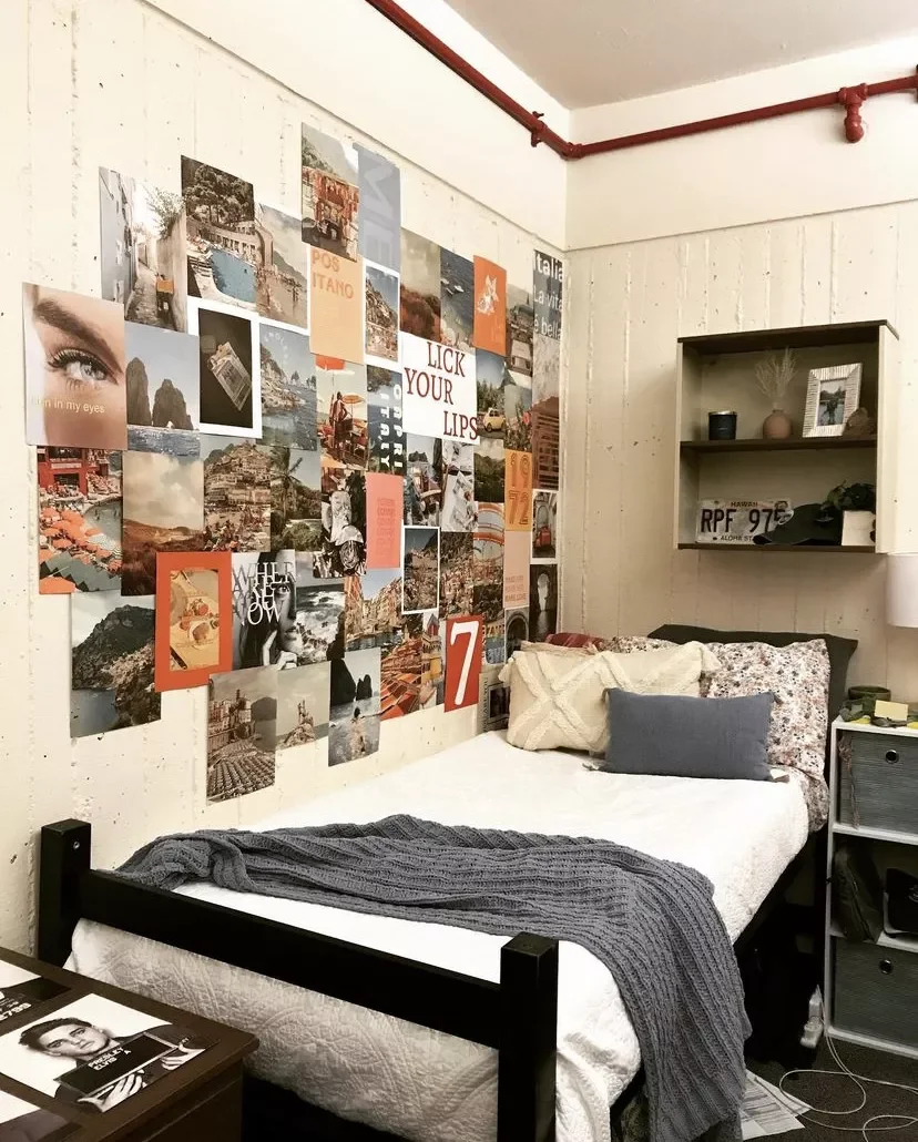 Floating Shelves in a Dorm