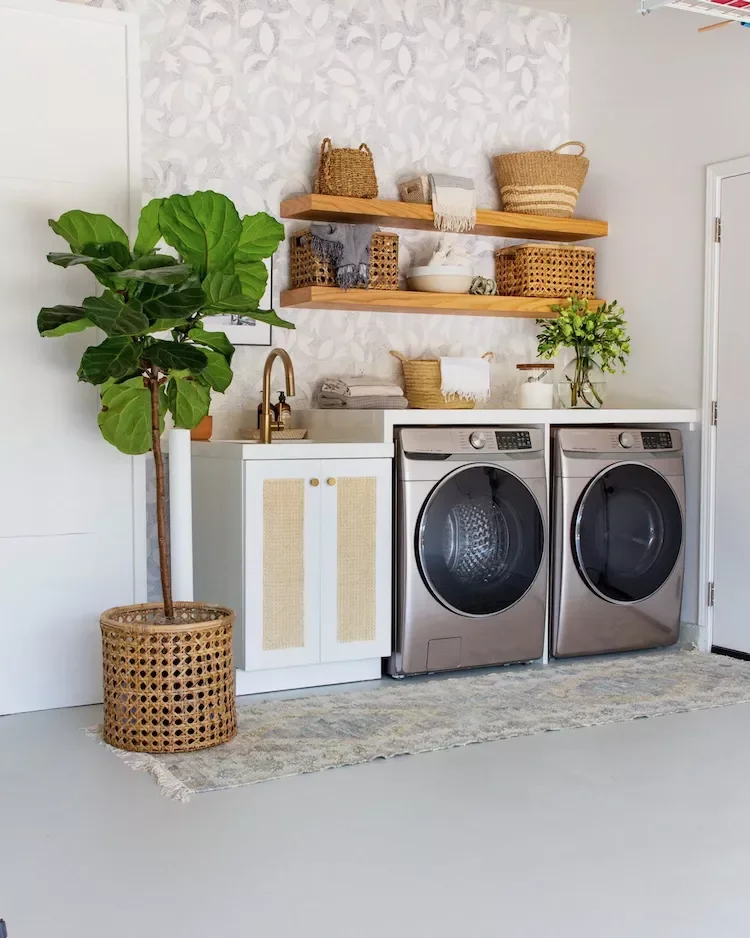 Floating Wood Shelves