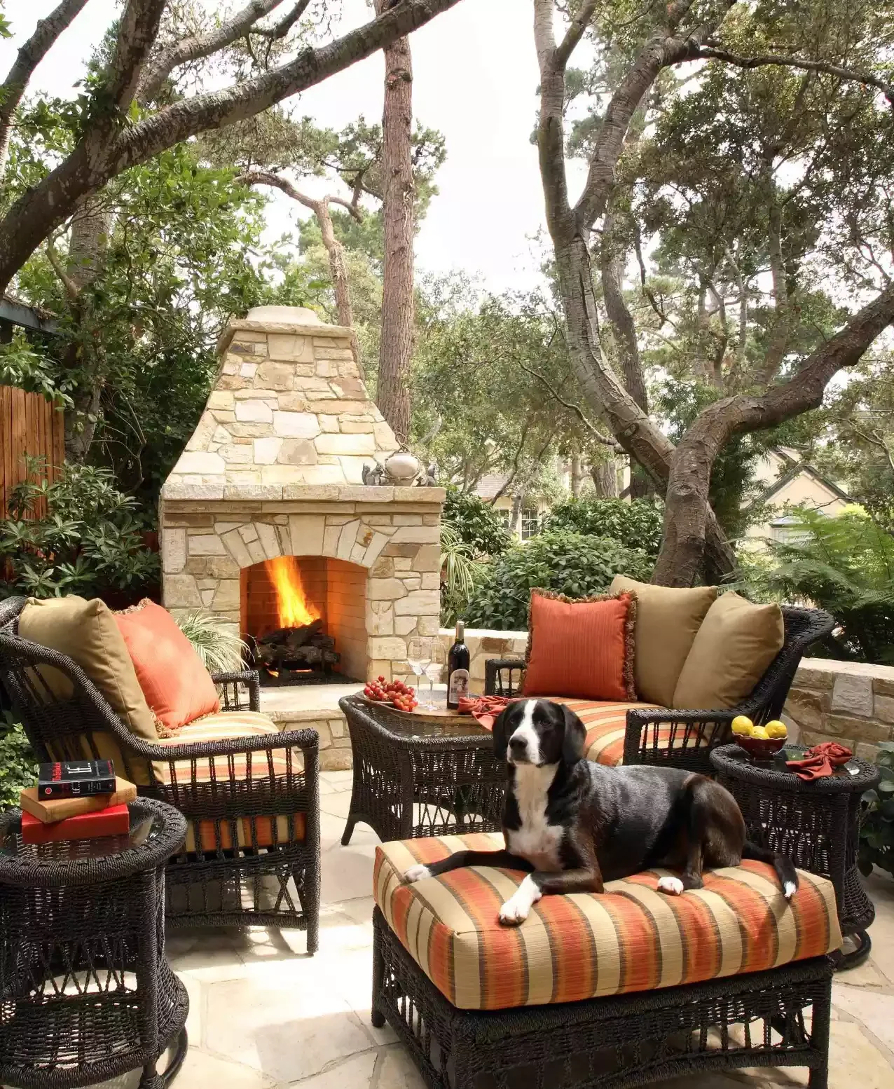 Gas-Burning Fireplace