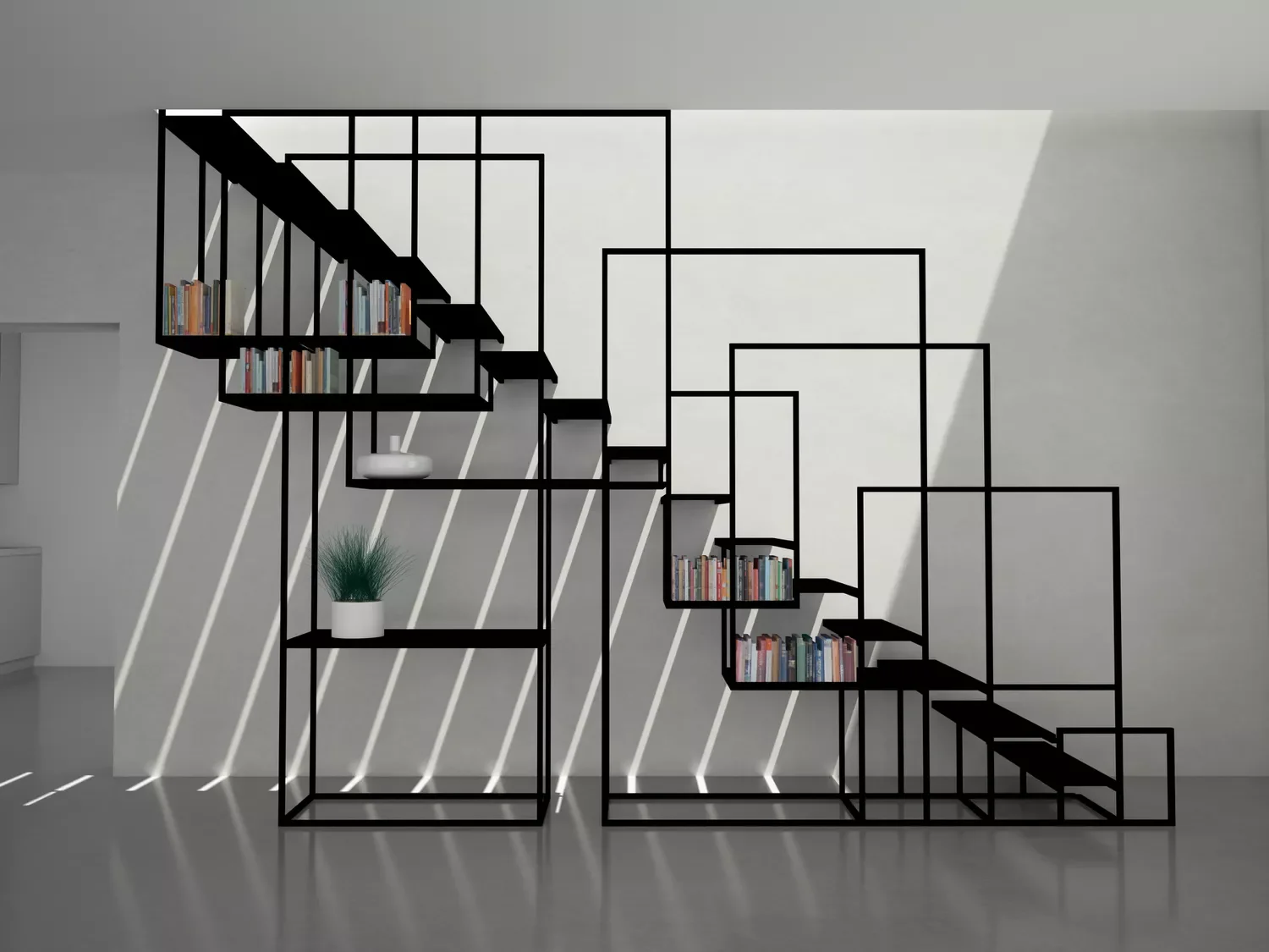 Geometric Metal Railing