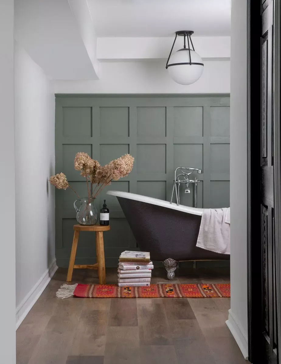 Geometric Wood Accent Wall