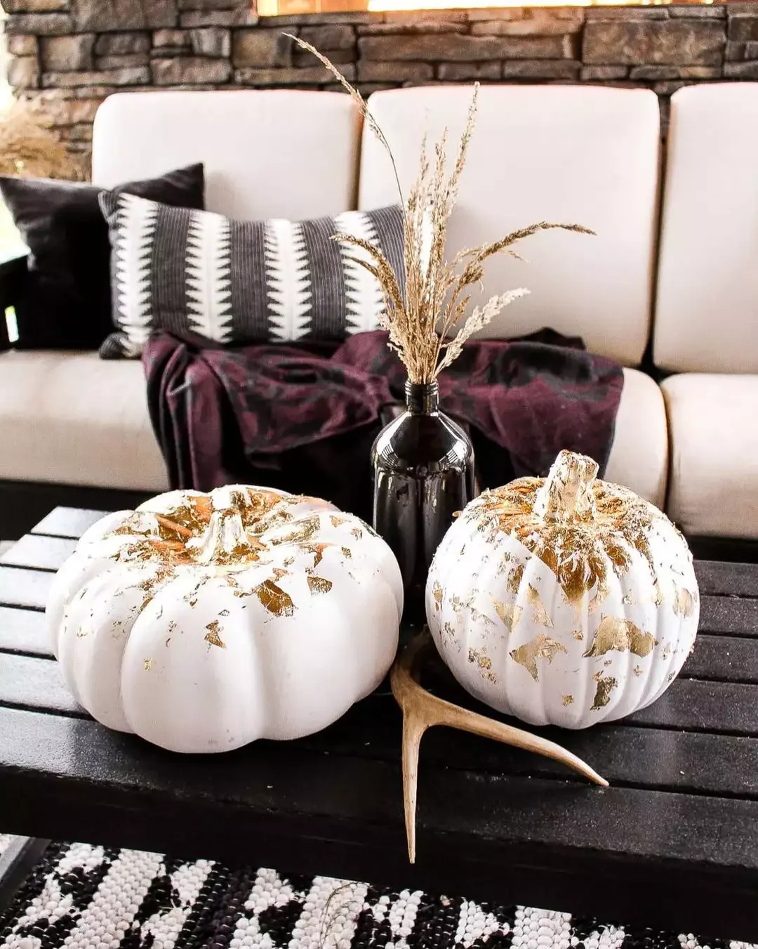 Gold Foil Pumpkins