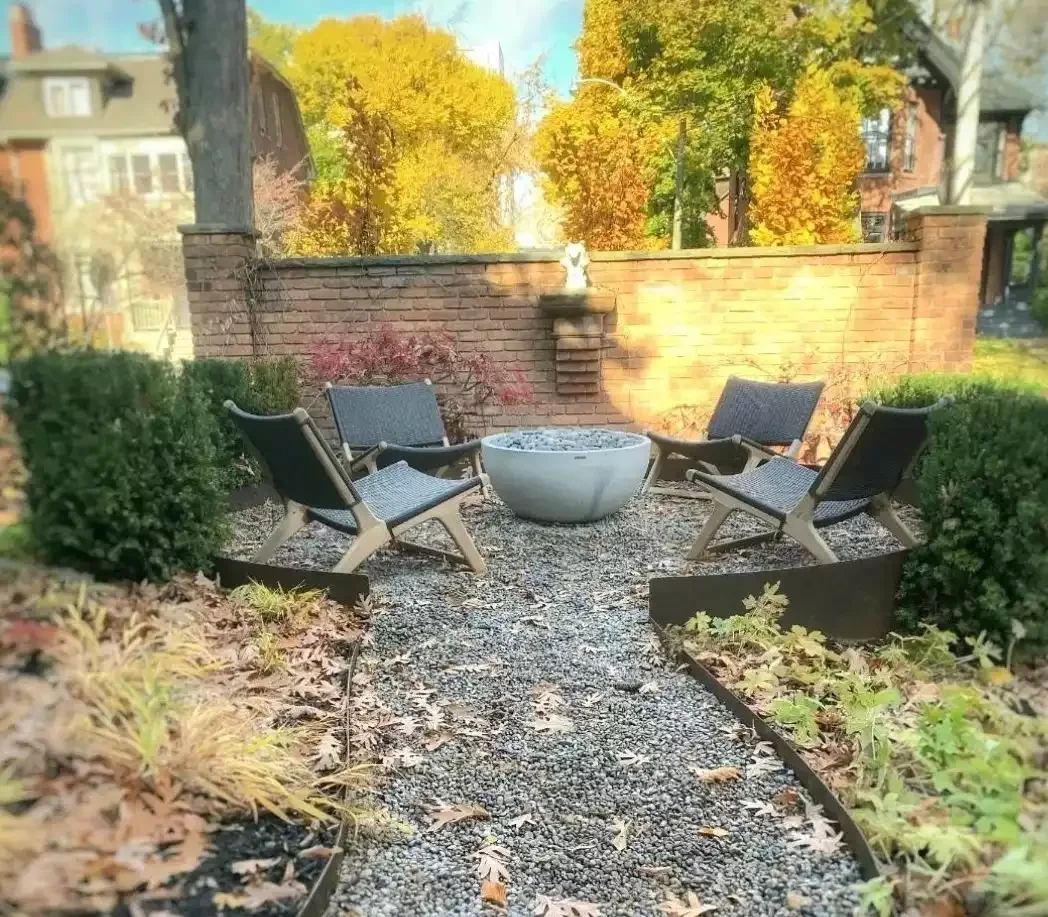 Gravel Fire Pit Area