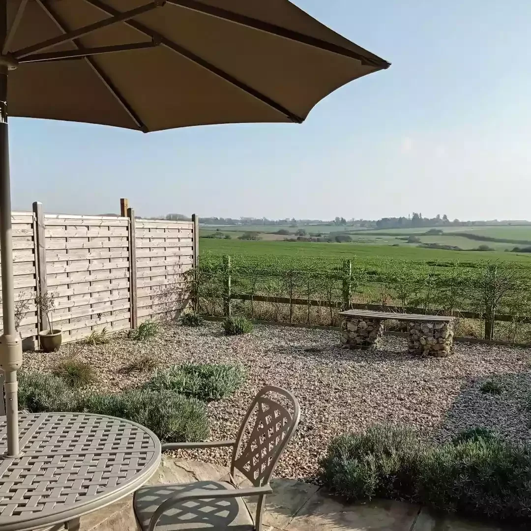 Gravel Patio + Groundcover