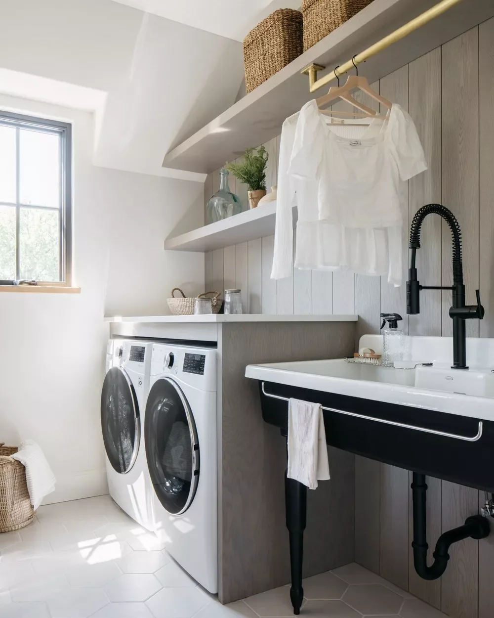 Gray Wood Accent Wall