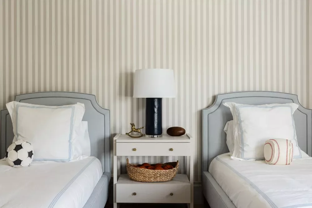 Gray and Beige Bedroom