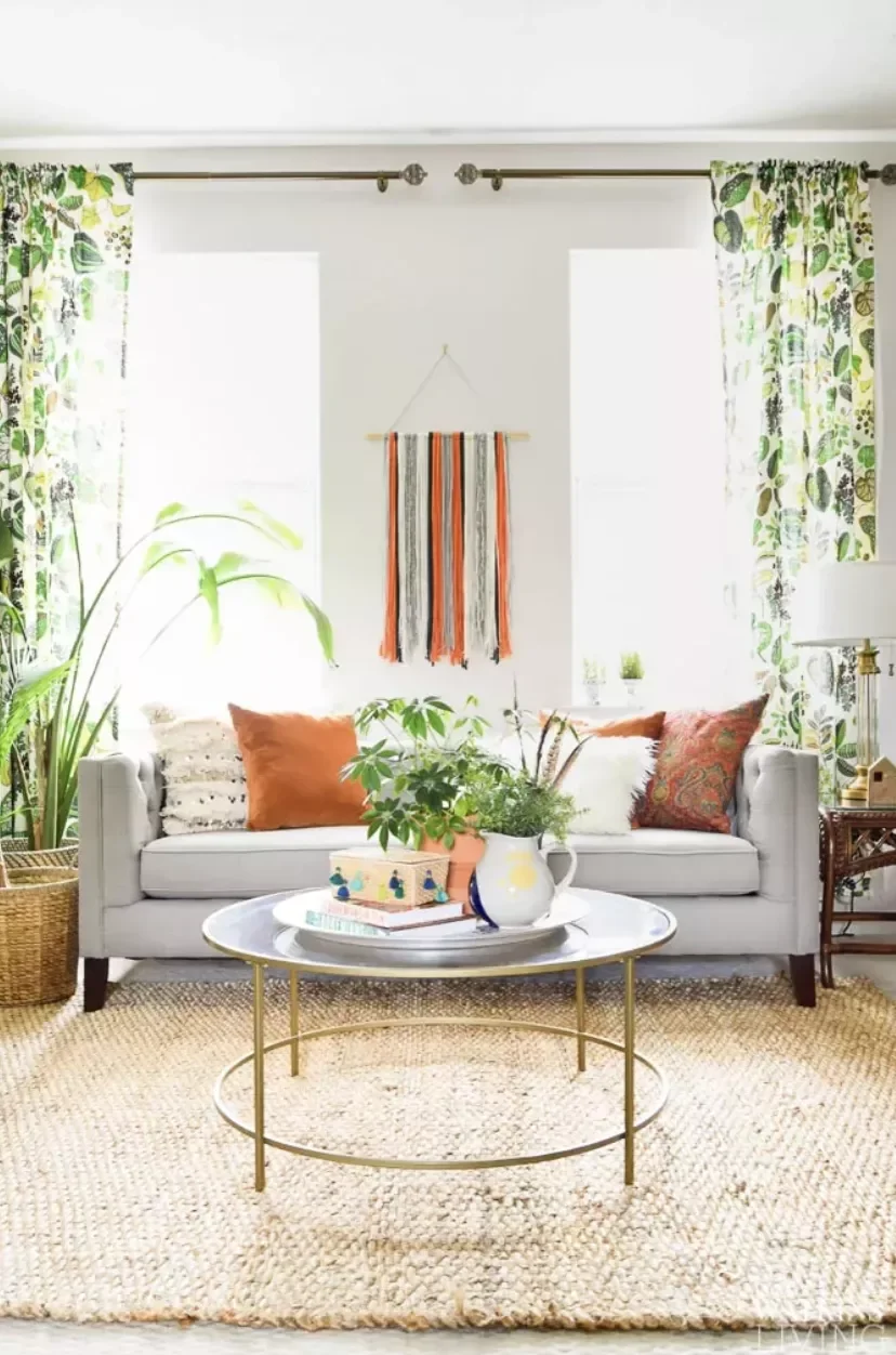 Hang Botanical Drapery