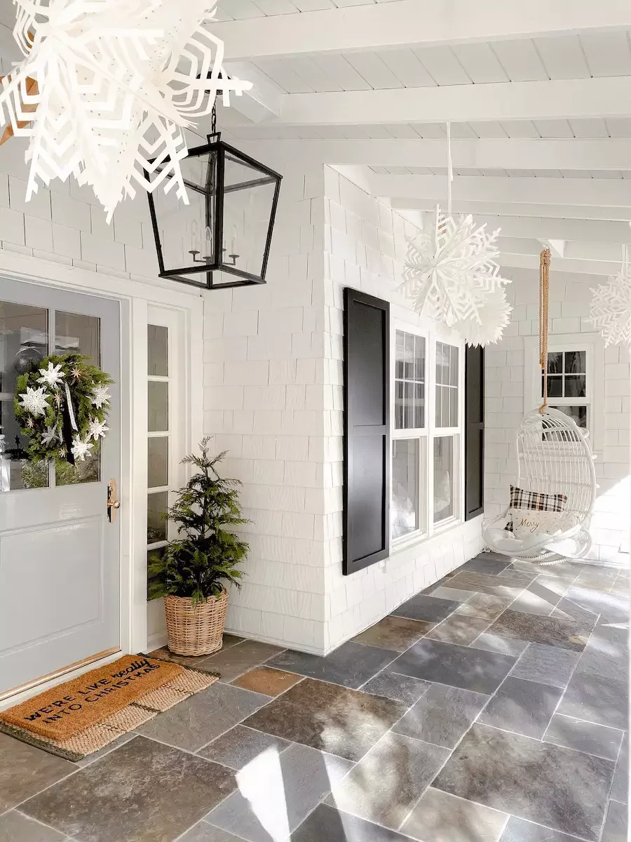 Hang DIY Paper Snowflakes