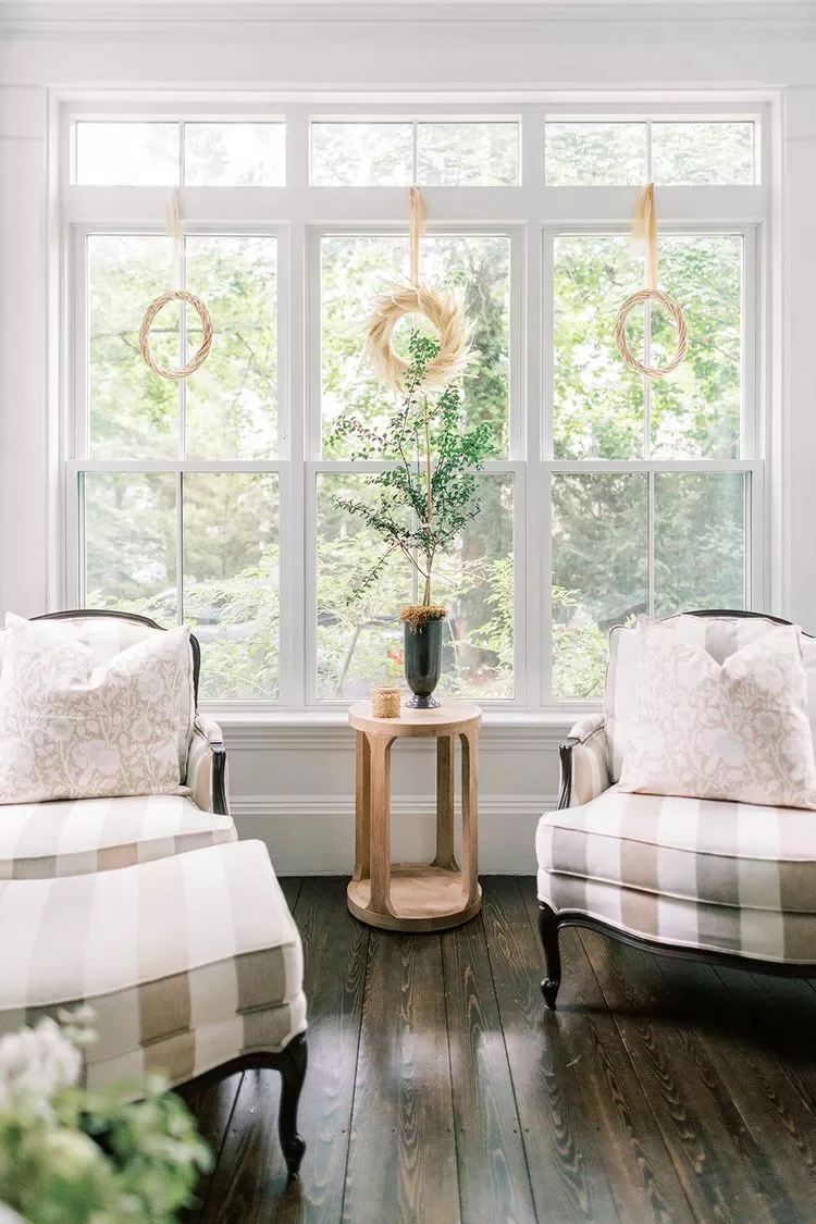 Hang Fall Wreaths in Windows