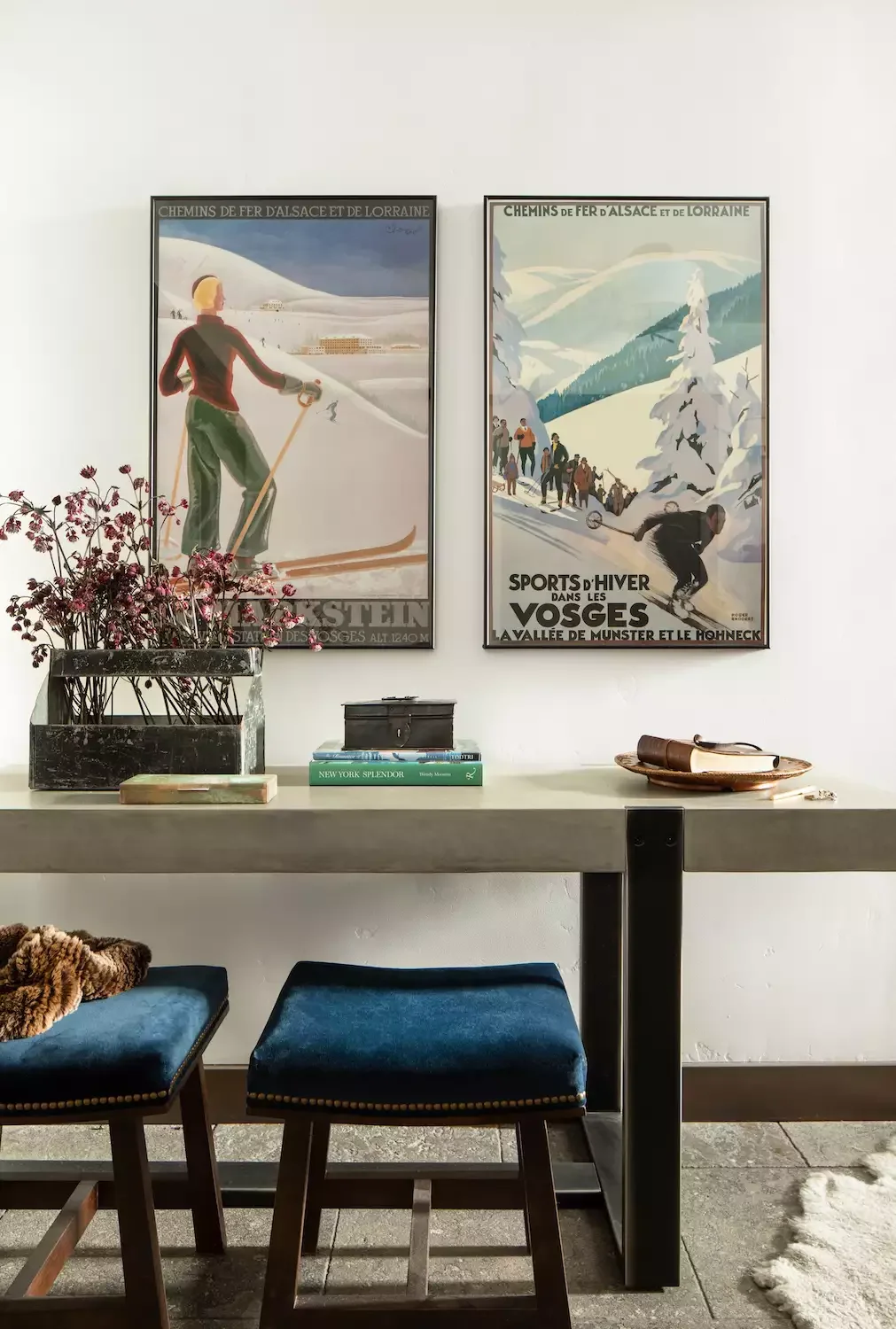 Hang Vintage Ski Posters