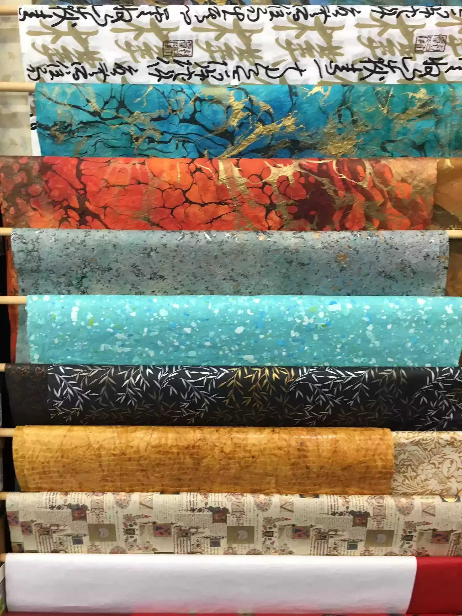 Hang Wrapping Paper Sheets