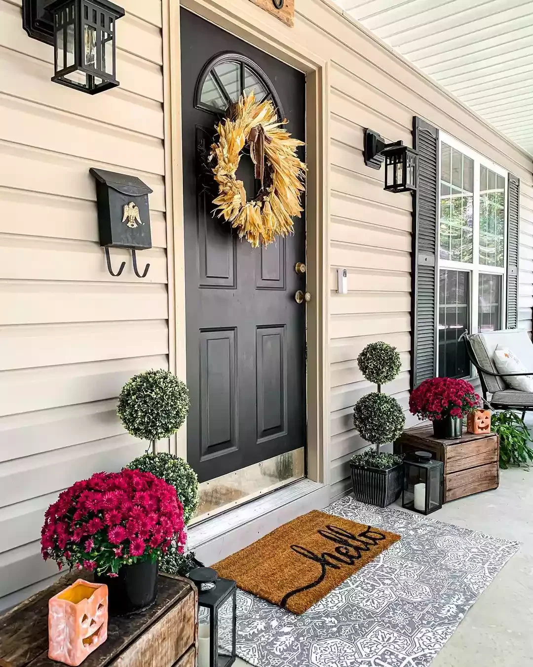 Hang a Corn Wreath