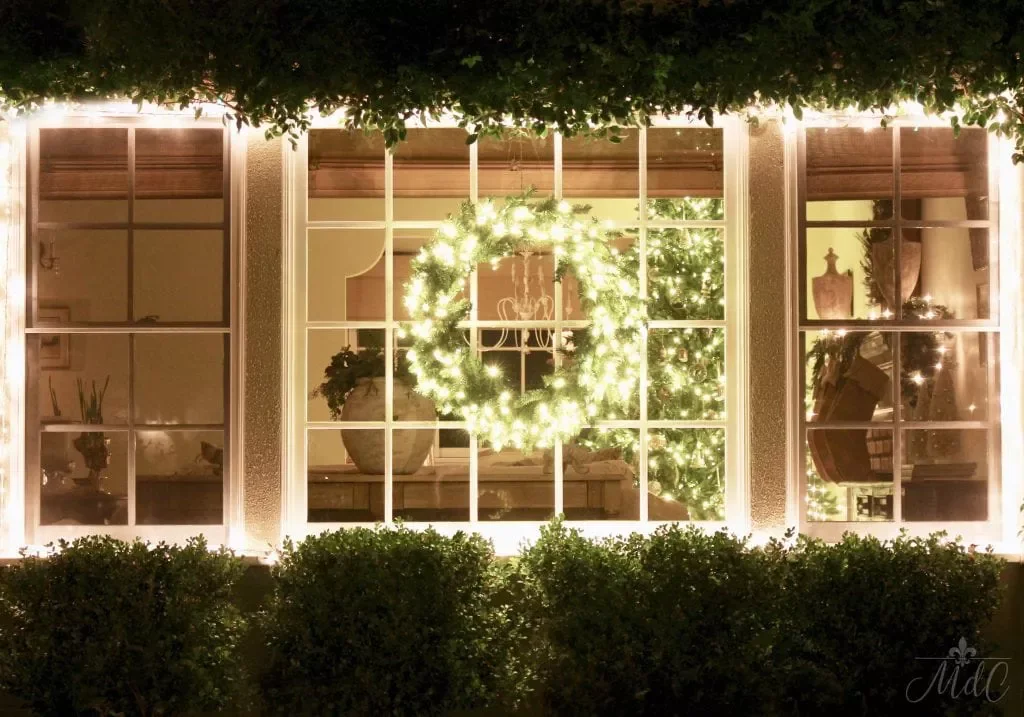 Hang a Giant Window Wreath