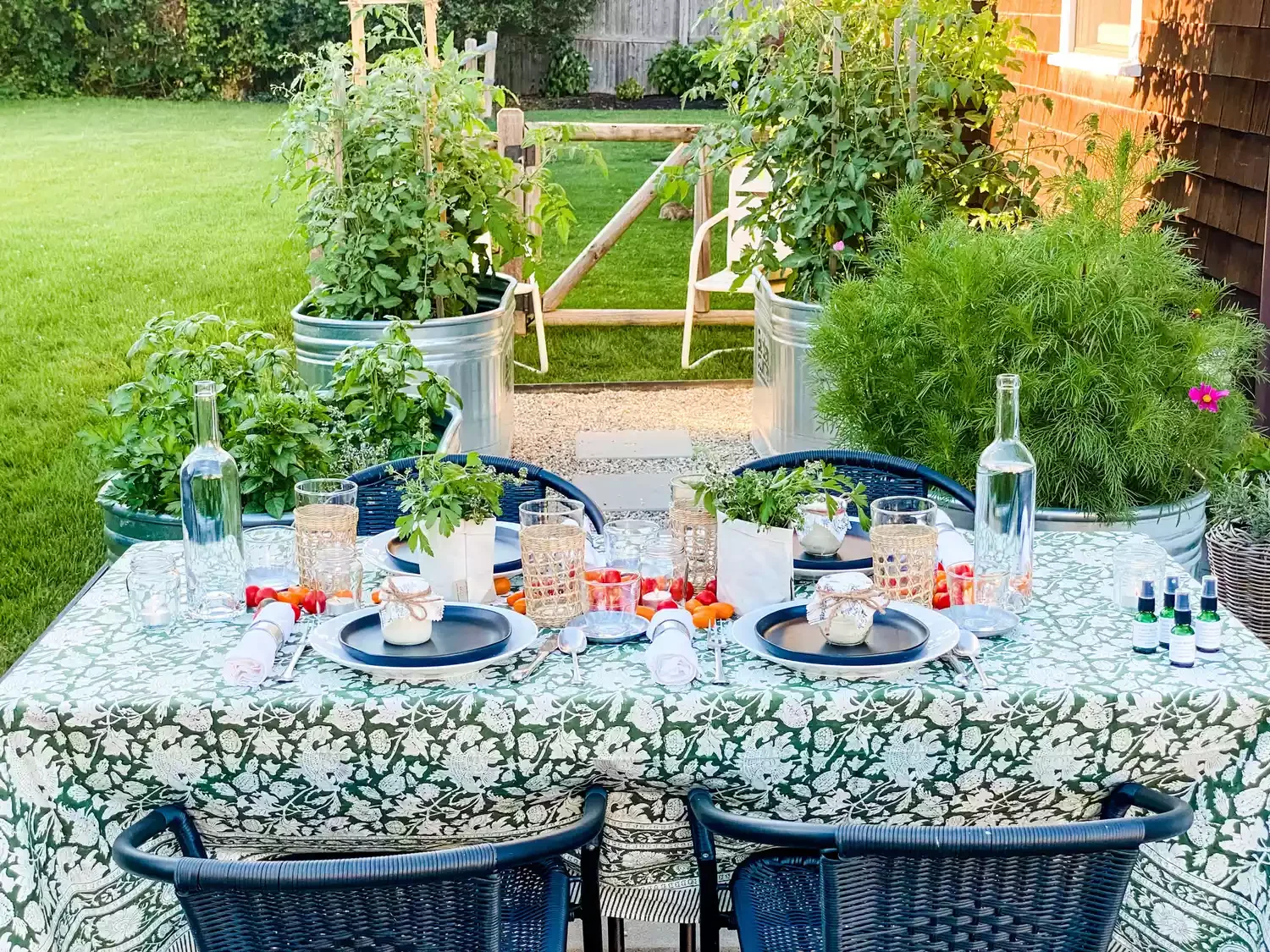Herb Garden Tablescape