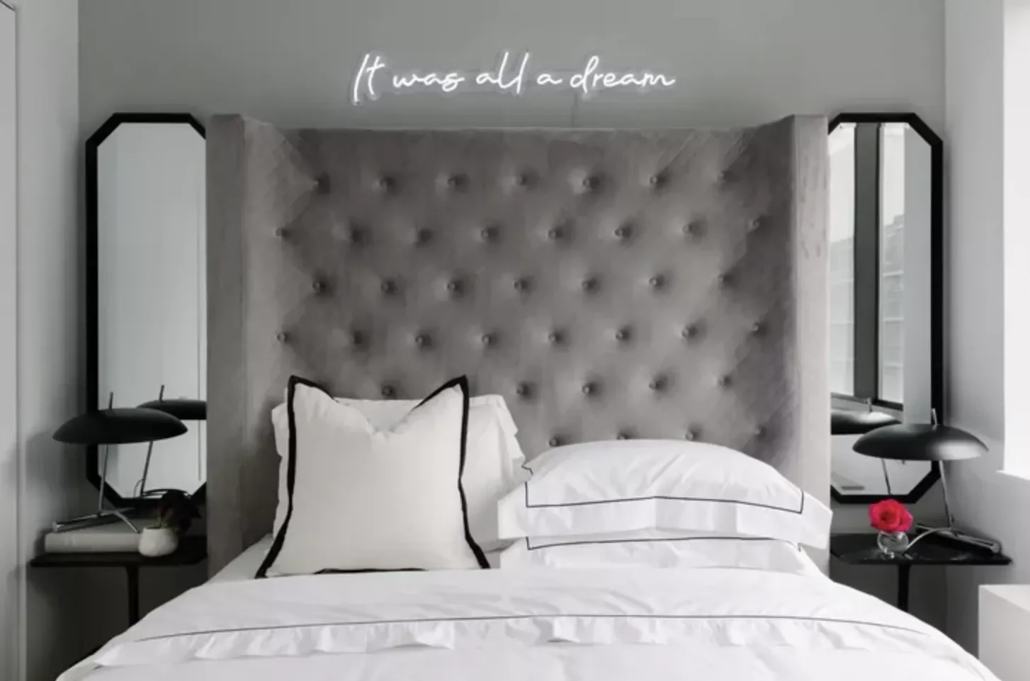 Hotel-Like Gray Bedroom
