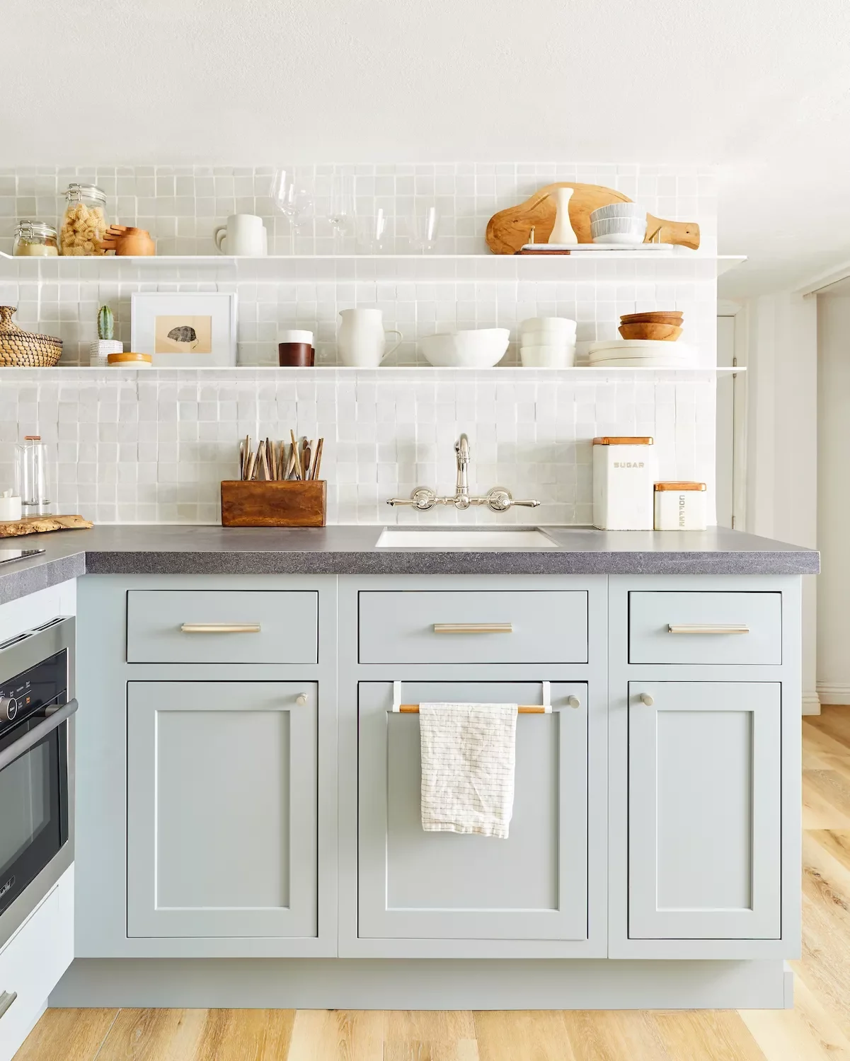 Ice Blue Kitchen Cabinets