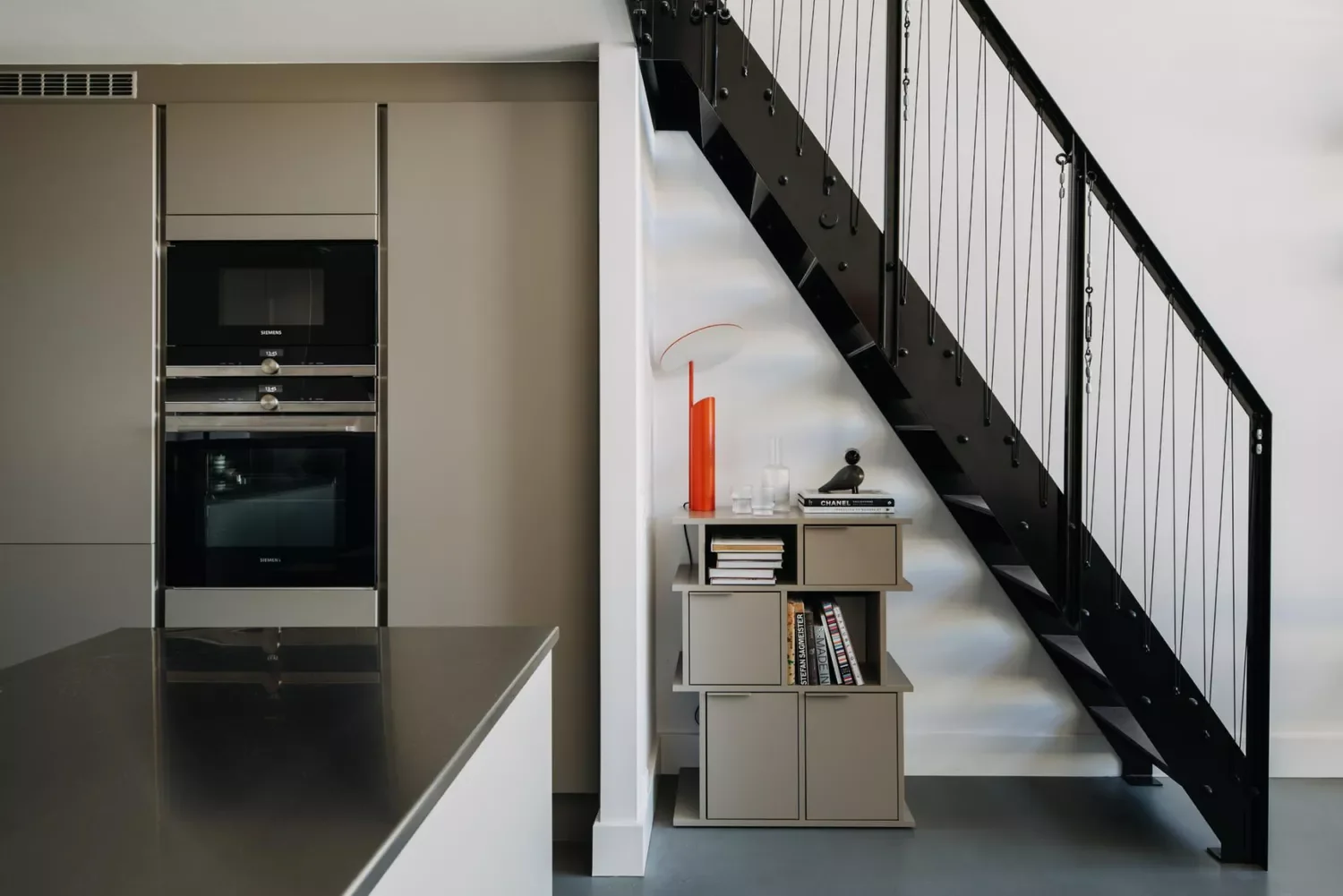 Industrial Black Stairs