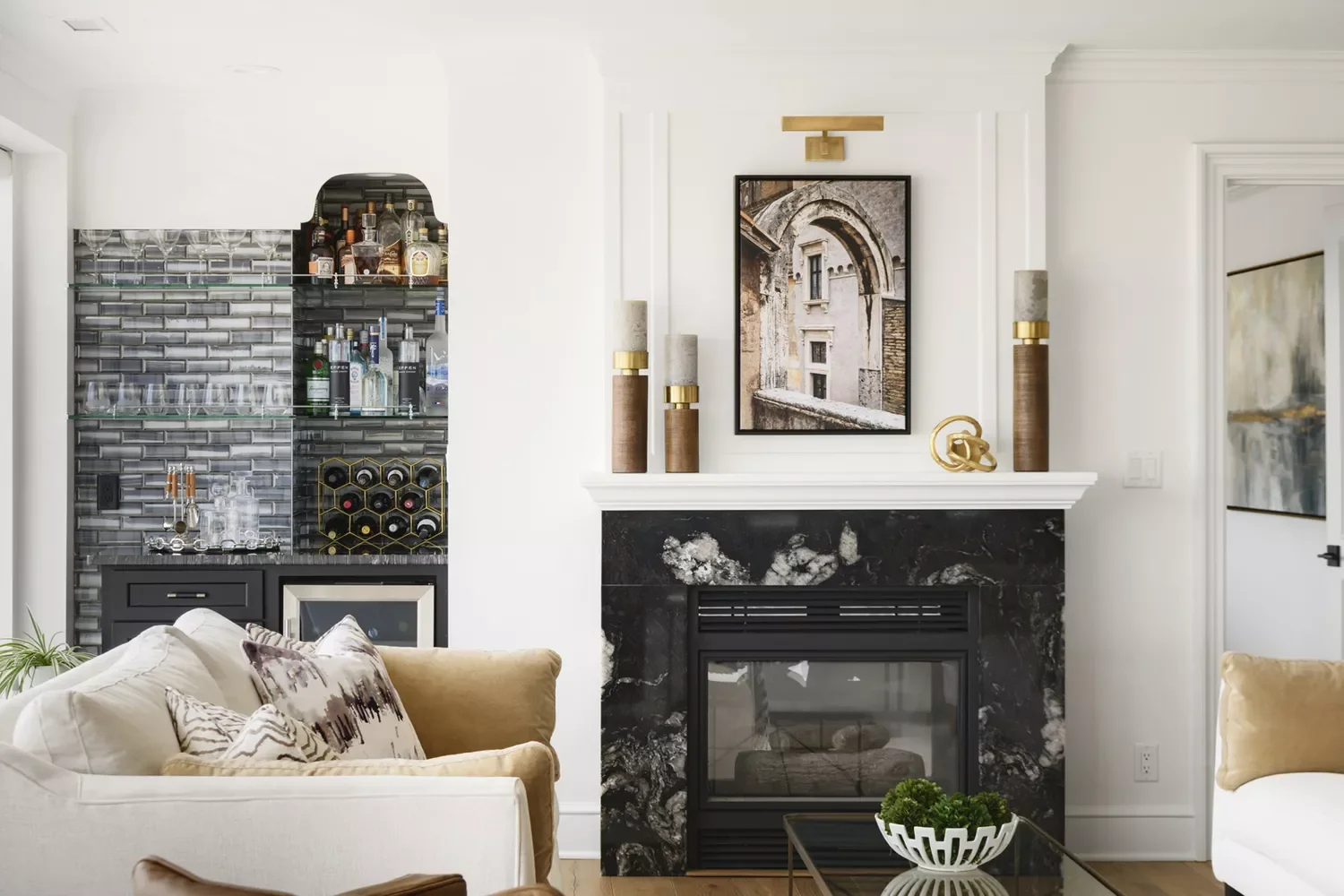 Install a Black Fireplace