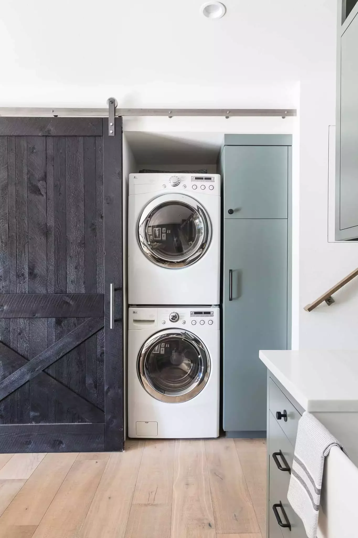 Install a Laundry Room Barn Door