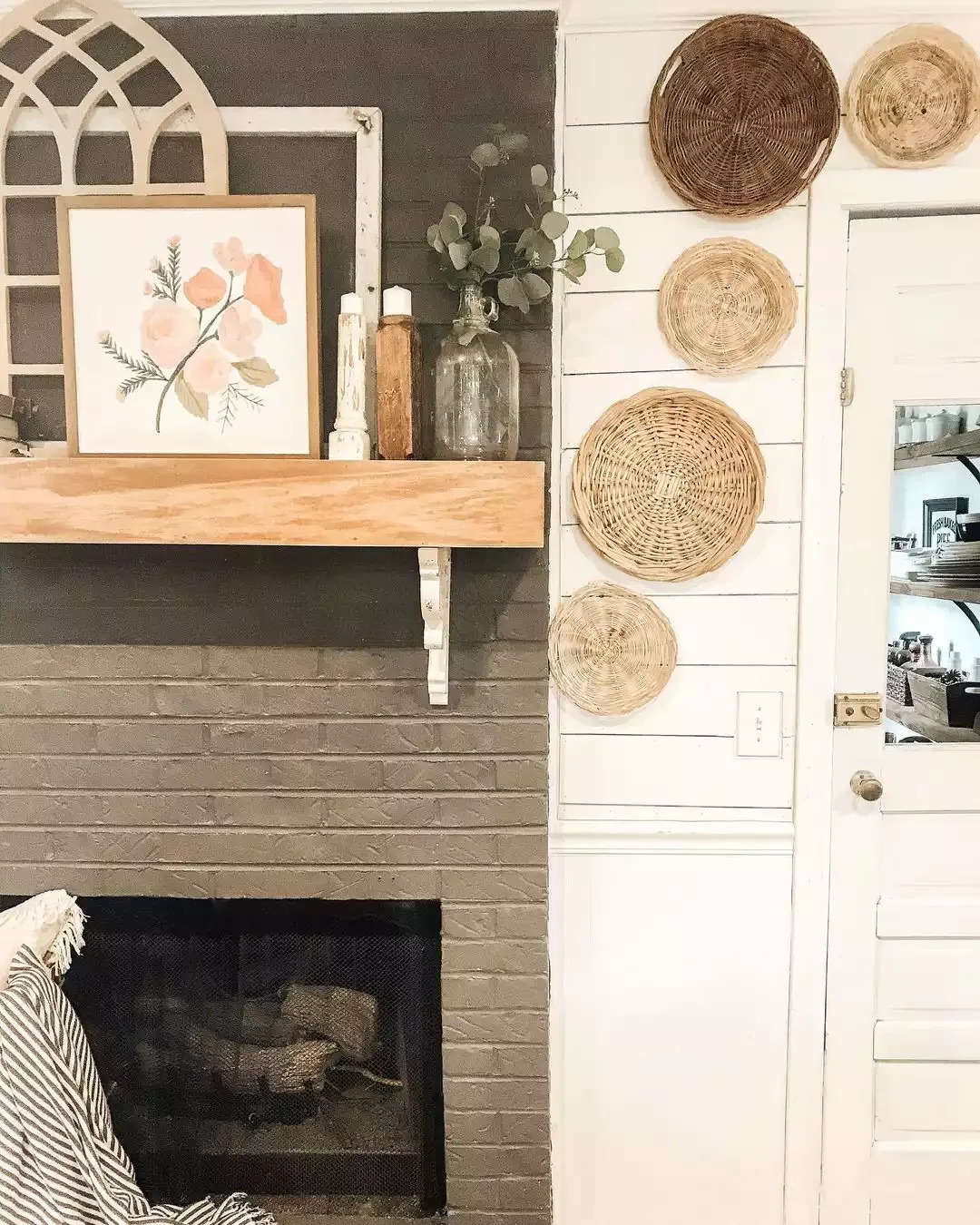 Jazz up a Wall With Woven Baskets