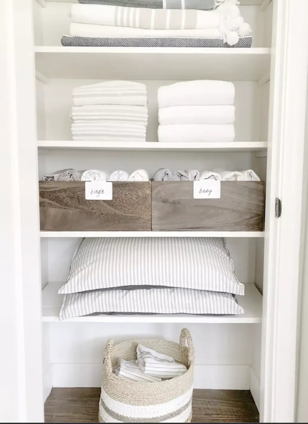Keep Different Items on Each Shelf