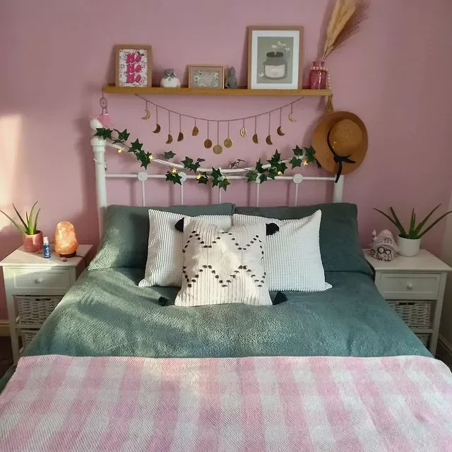 Layer Garlands Above the Bed