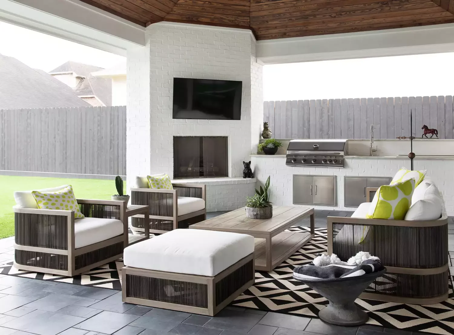 Layer a Rug Over Tile