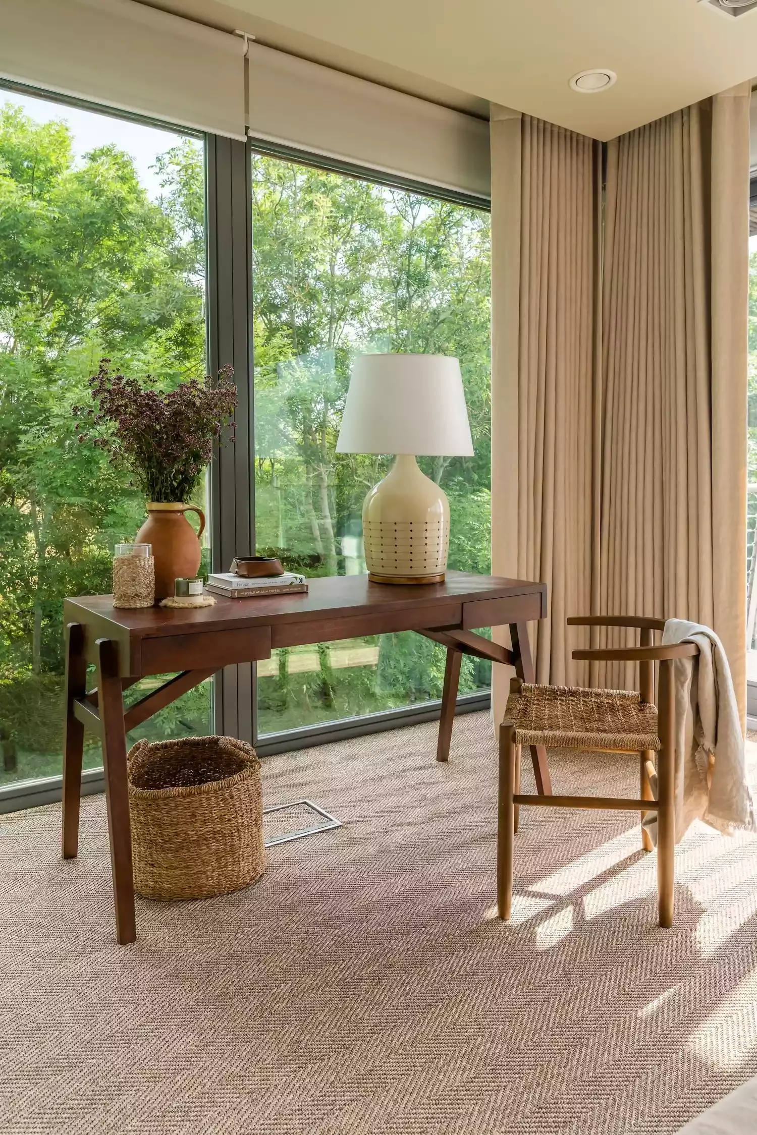 Layered Window Treatments