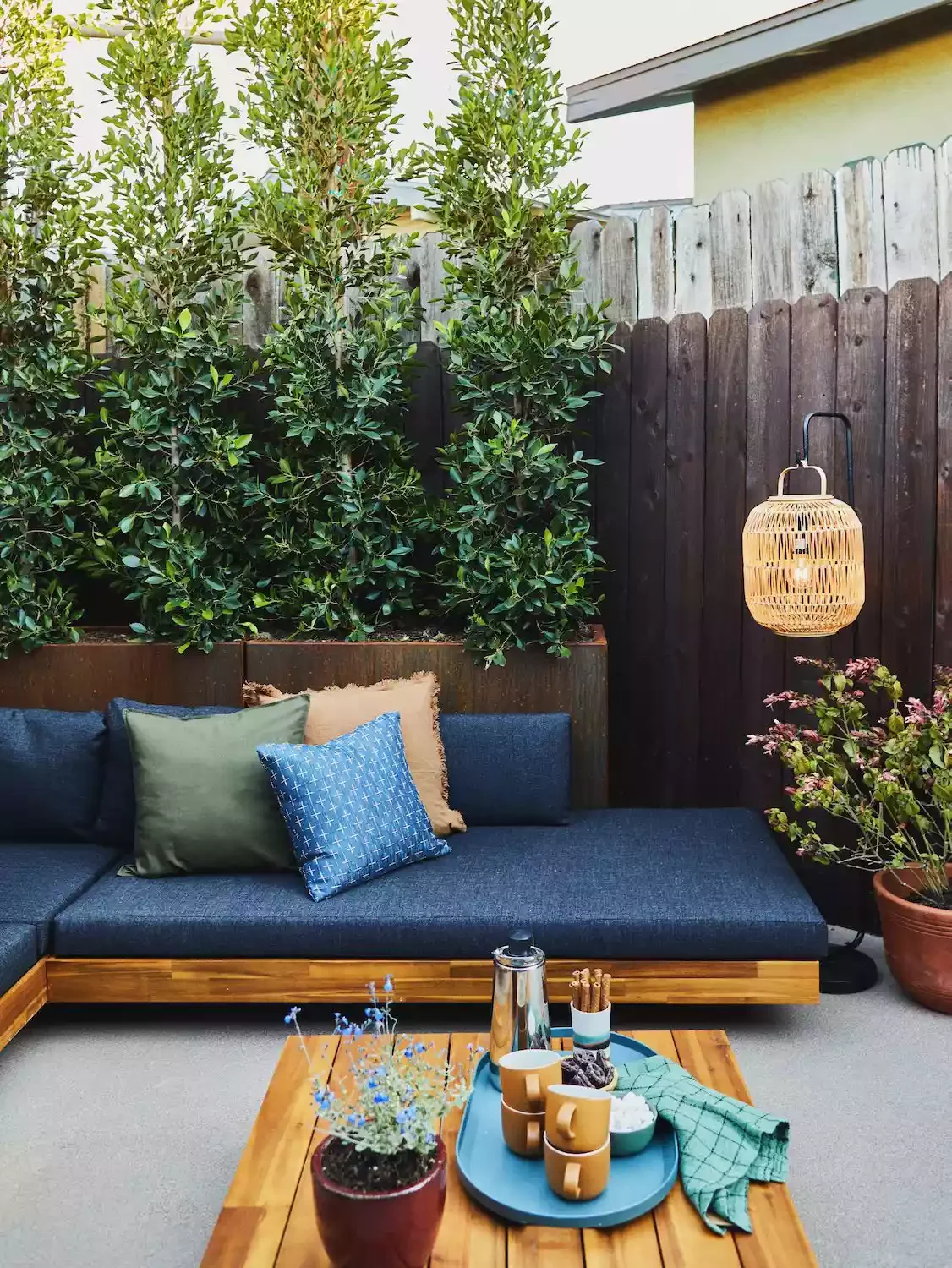 Layered Wood Fence