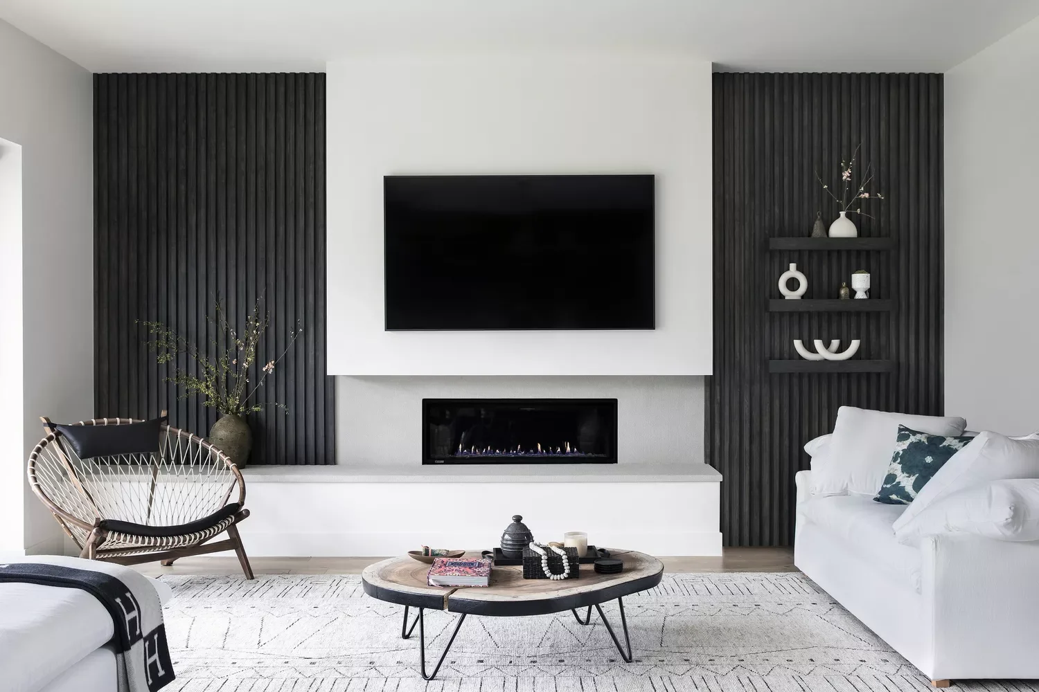 Linear Fireplace Ledge