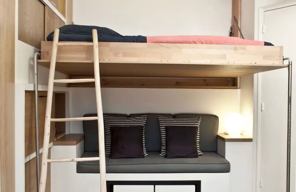 Loft-Style Murphy Bed (Open)