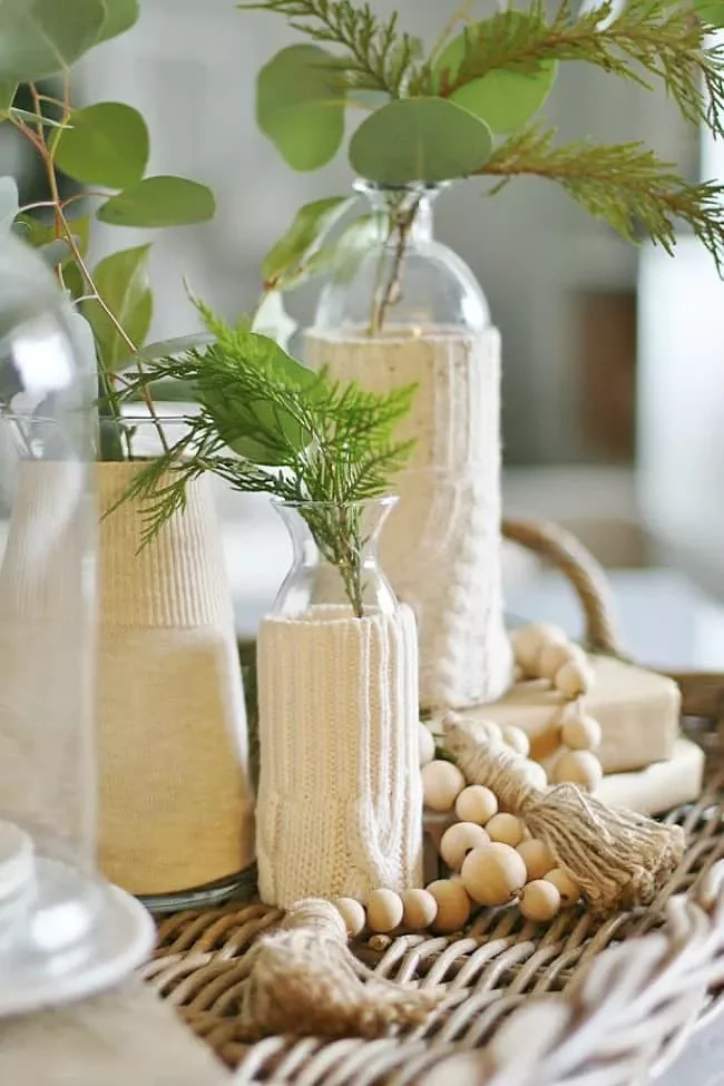 Make DIY Sweater Vase Covers