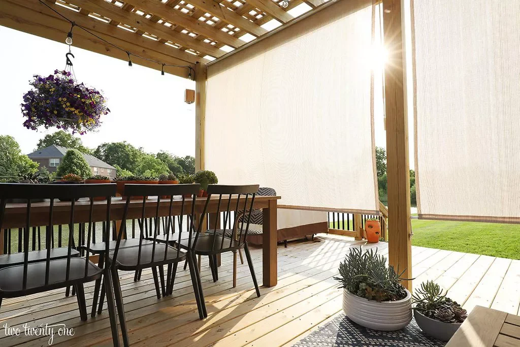 Make Use of Cordless Shades Outdoors