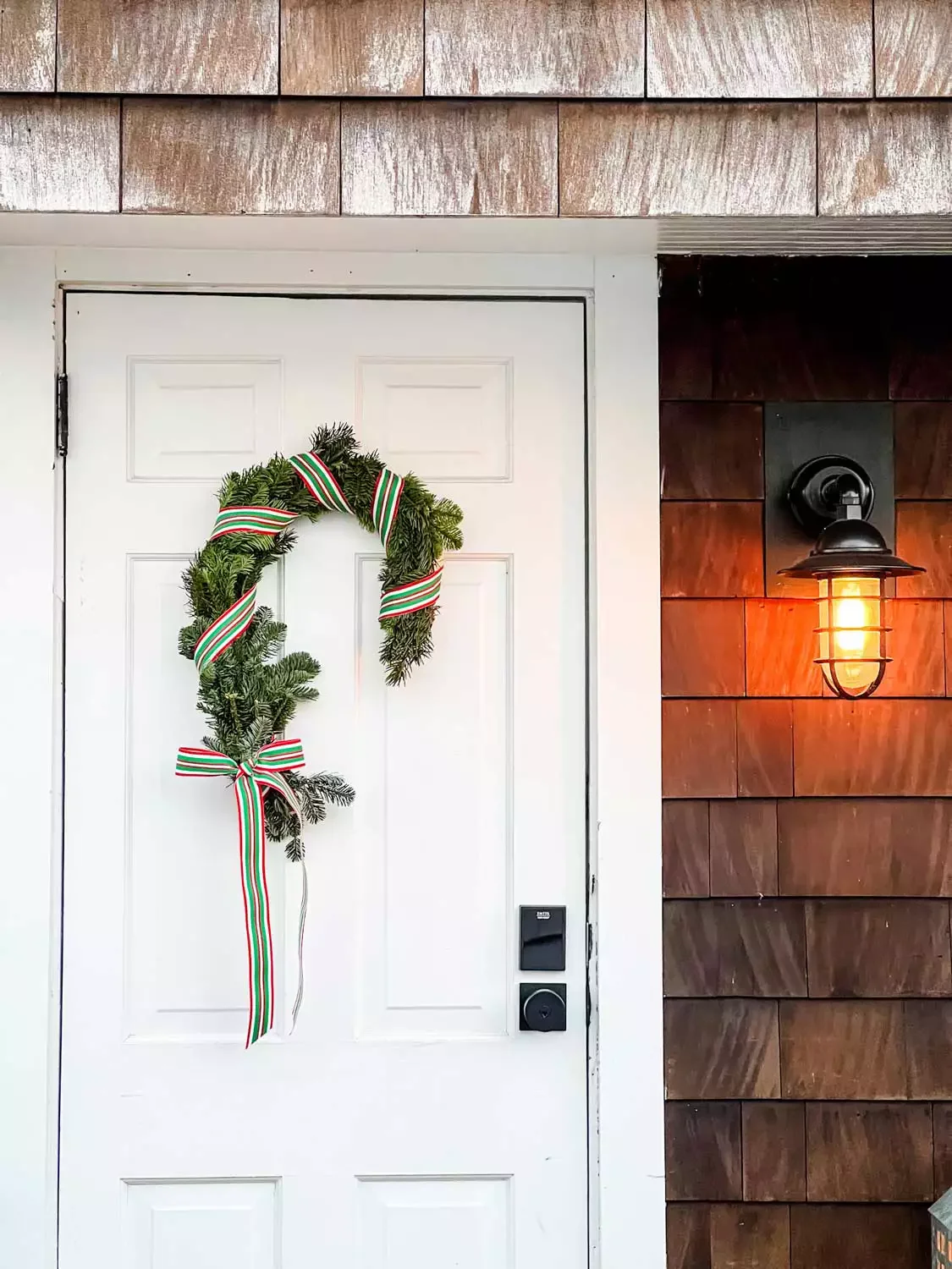 Make a DIY Candy Cane Wreath
