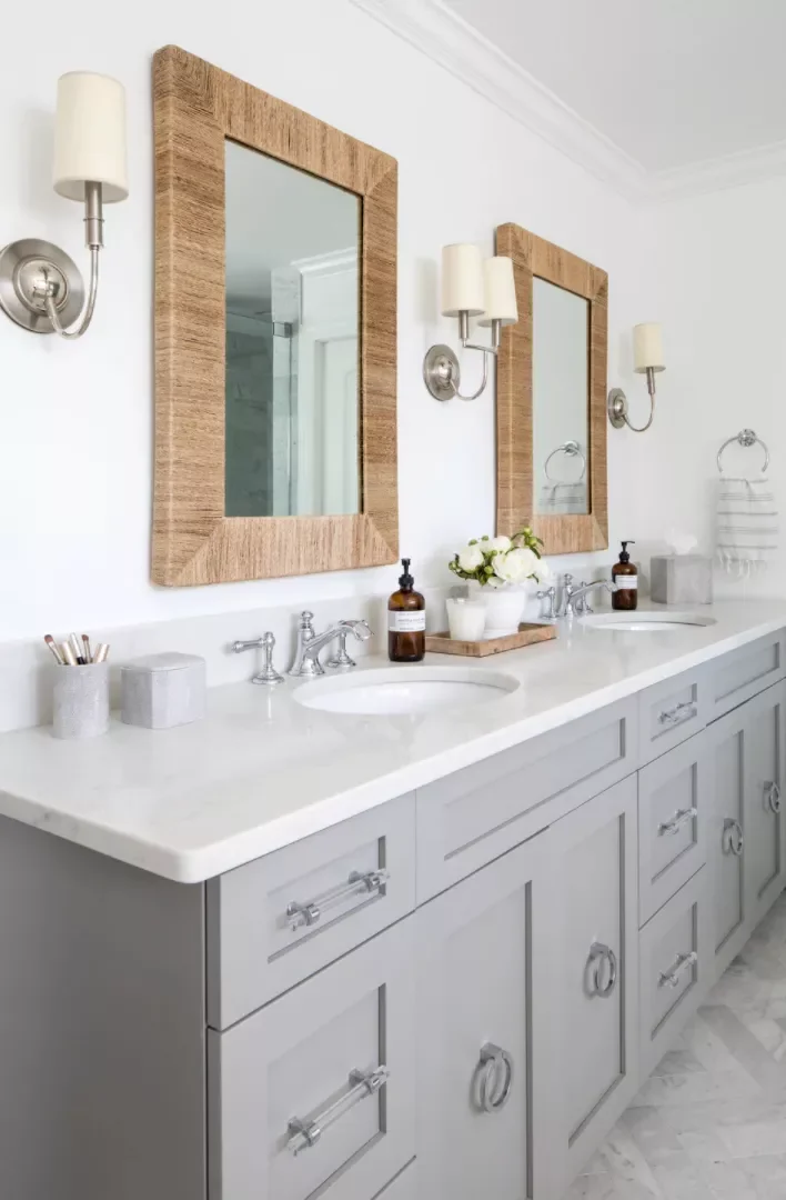 Matching Jute Mirrors
