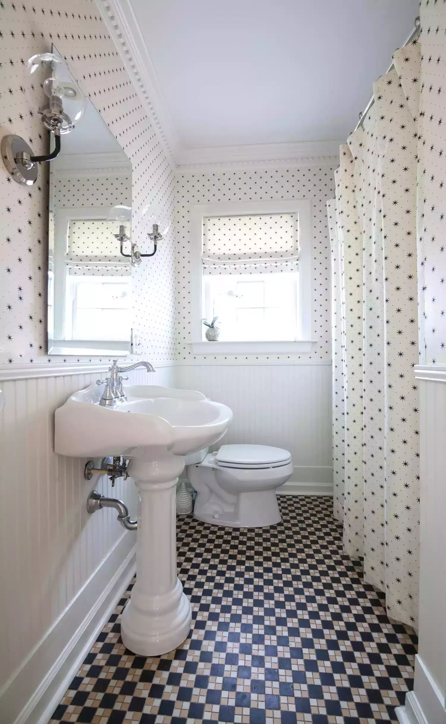 Matching Window and Shower Curtains