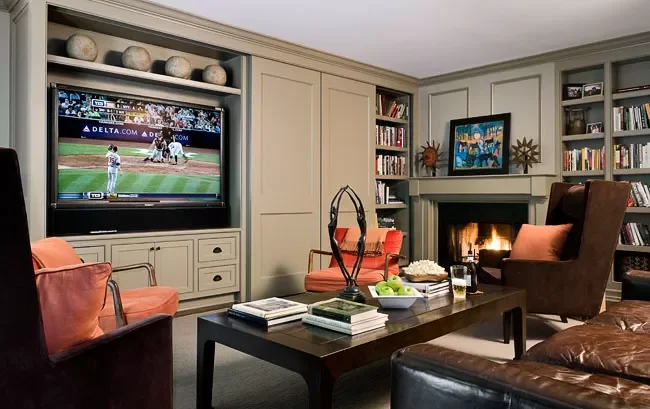 Media Room Murphy Bed (Closed)