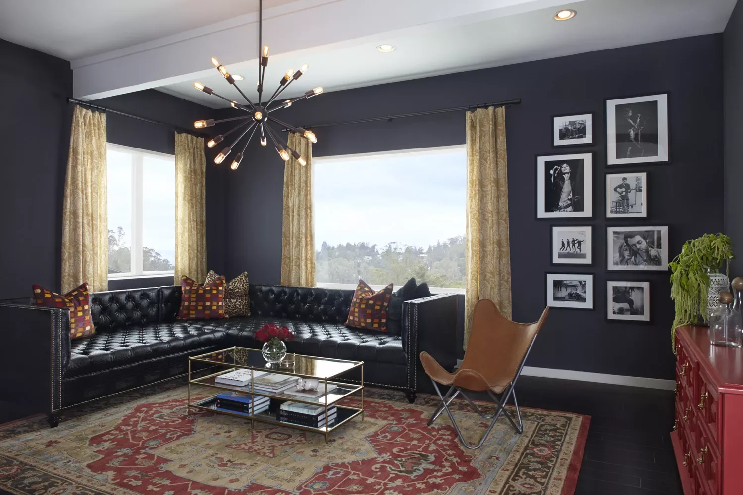 Midnight Blue Living Room