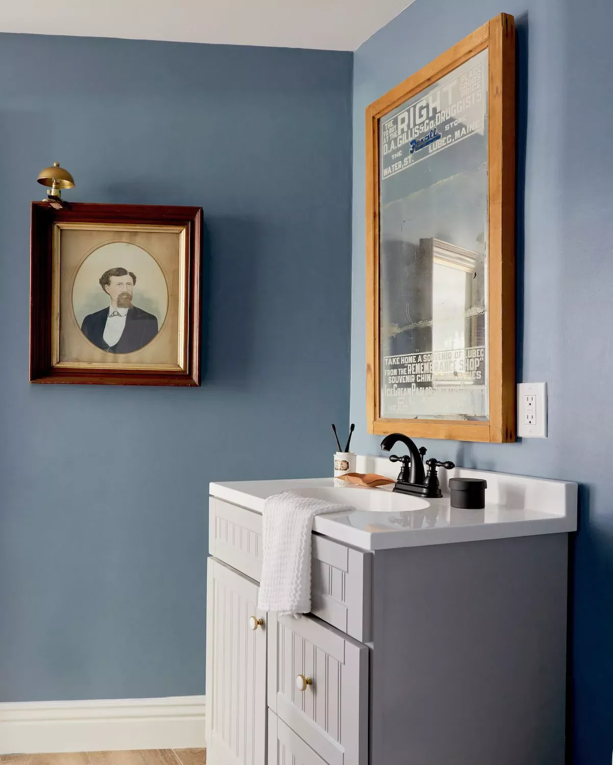 Midtone Blue Bathroom