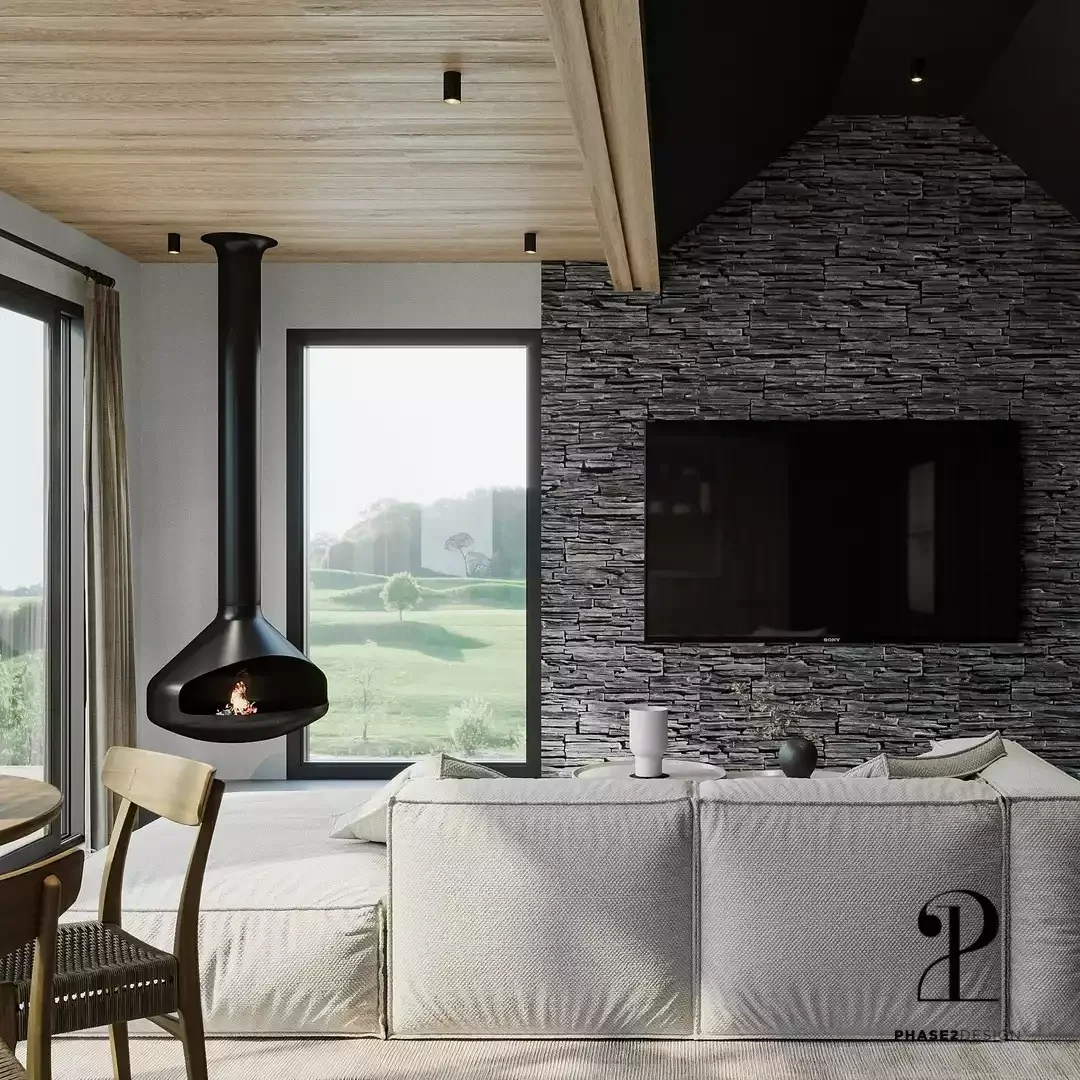 Mix Black, White, and Wood