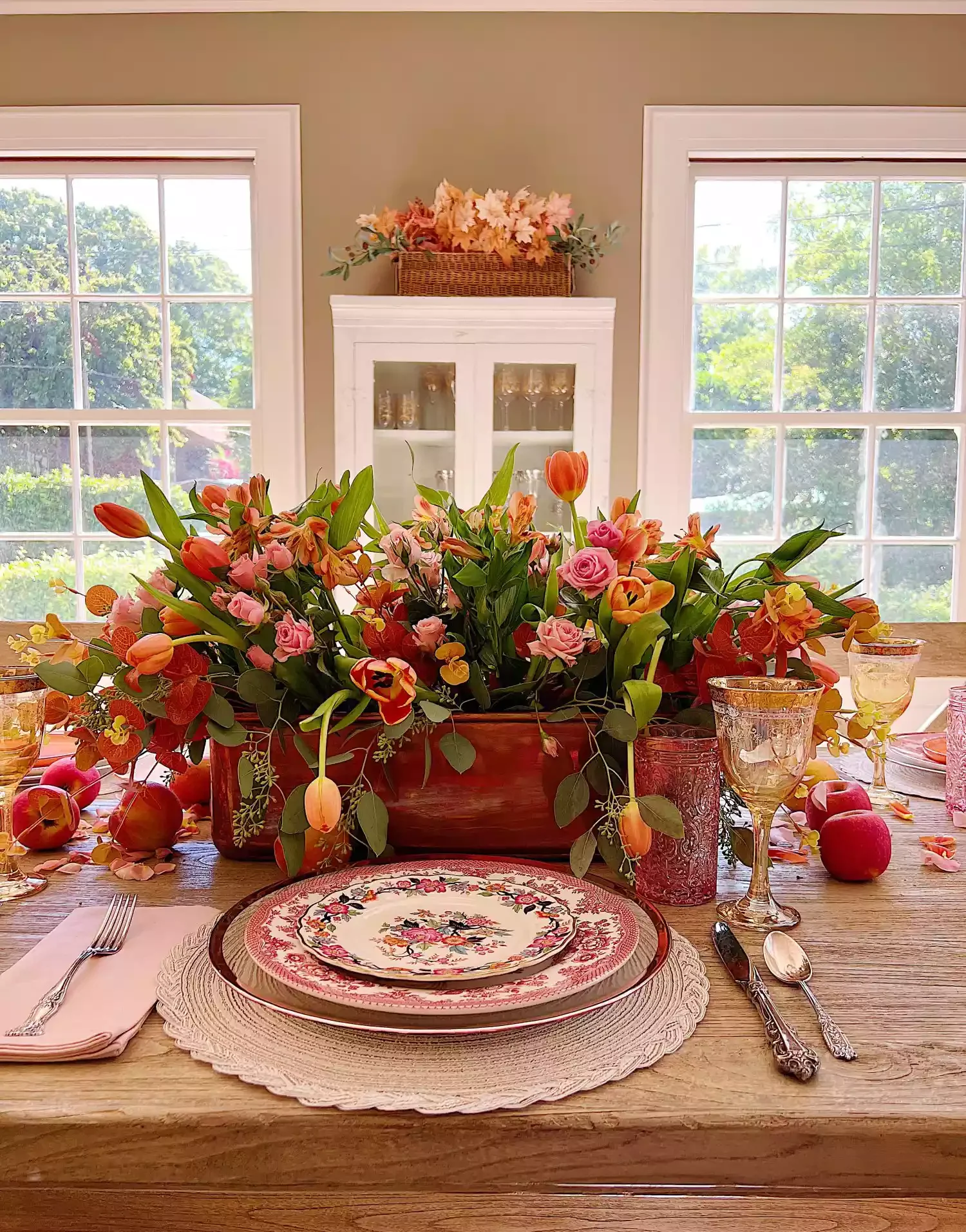 Mix Real and Faux Greenery