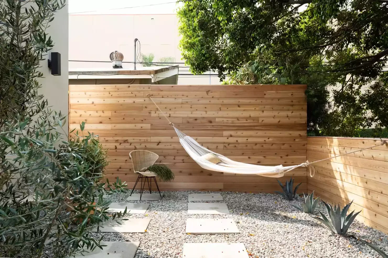 Mixed Height Privacy Fence