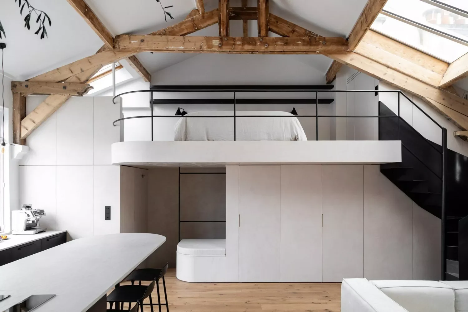 Modern Mezzanine Loft Bed